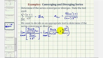 Infinite Series: The Ratio Test II