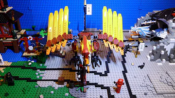 Lego Ninjago Fire Temple 2507 Stop Motion Brickfilm + Build