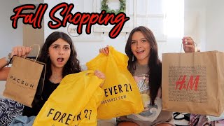HUGE FALL SHOPPING MALL HAUL! EMMA AND ELLIE