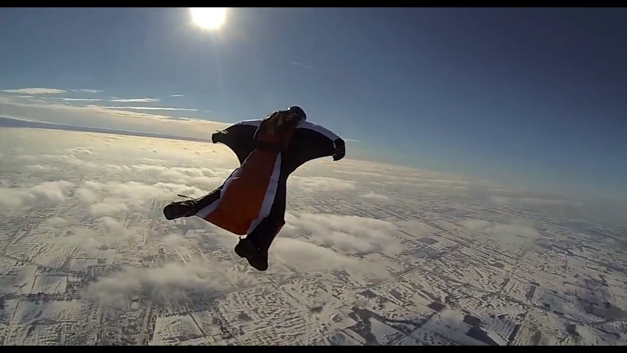 Wingsuit Skydiving Winter 2013 120fps GoPro3 YouTube