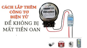 Cách nối thêm công tơ điện tử theo dõi số điện để không mất tiền oan.#tiềnđiện #sốđiện #côngtơ