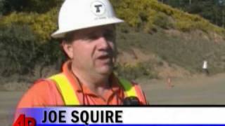 Raw Video: Highway Demolished in Planned Blasts