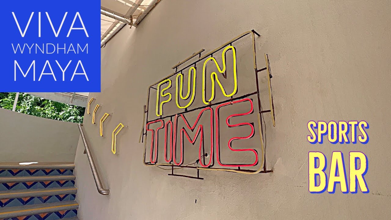 Viva Wyndham Maya, Sports Bar . Mexico 🇲🇽 Playa Del Carmen All Inclusive Hotel