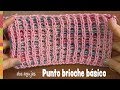 Punto brioche básico tejido a dos agujas o palitos /  Tejiendo Perú