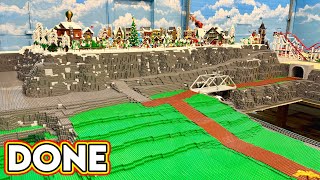 Finishing the LEGO Winter Village Mountain! @Bricksie