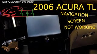 Acura TL GPS Screen Not Working part 1