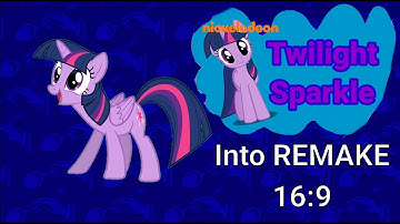 The sponge Bob theme song into REMAKE, BUT ITʼS TWILIGHT SPARKLE.