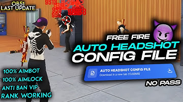 Free Fire Auto Headshot Config File 🎯🔥 Macro Aimbot + No Recoil Regedit 😈 Antiban VIP Script