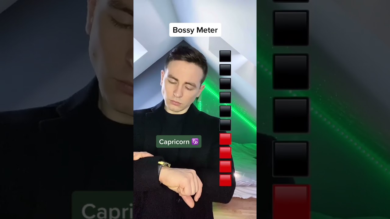 Zodiac Signs - Bossy Meter 😎 part 2 / #shorts / Zodiac Signs TikTok by Astroscope