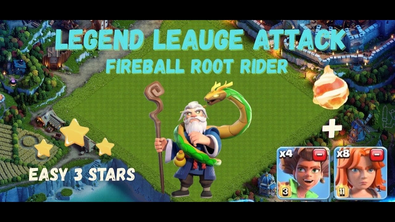 Legend League Attack Fireball Root Rider/ EP02/ Clash of Clans