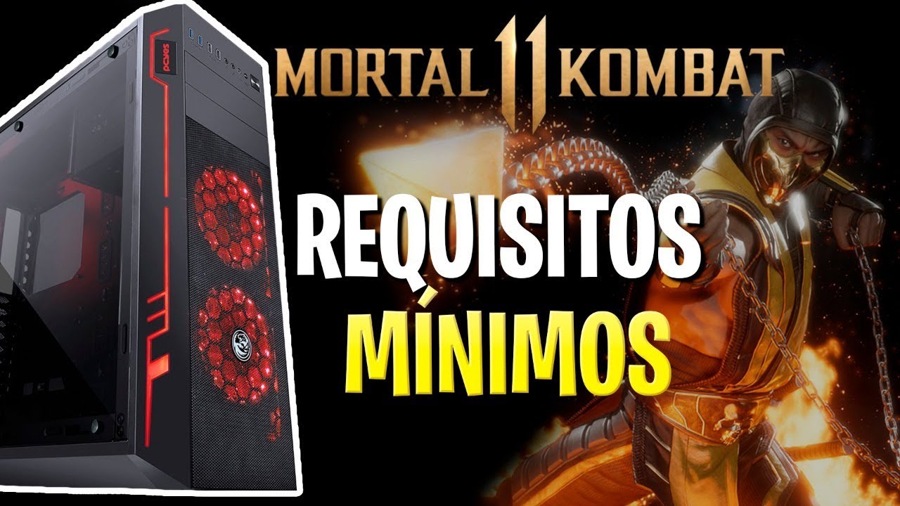 MORTAL KOMBAT 11 - REQUISITOS MÍNIMOS, PS4, XBOX E 4k !! 