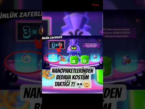 NANOPAKETLERİNDEN BEDAVA KOSTÜM TAKTİĞİ !? 🤯🤩 Brawl Stars #brawlstars #bs #feed #fyp #viral #shorts