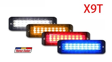 Three Color LED Strobe Light - X9T | 911Signal