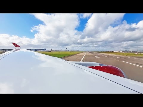 Virgin Atlantic A350-1000 Take Off at London Heathrow Airport