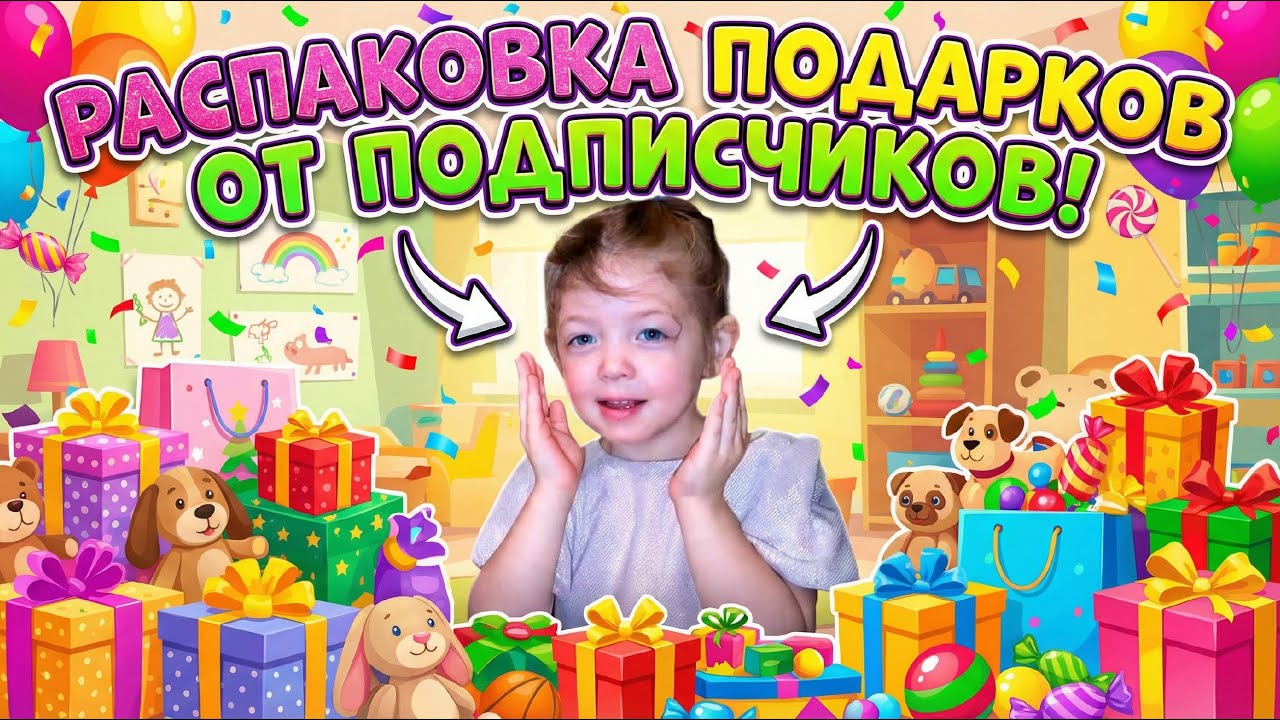 Распаковка подарков для Милаши от подписчиков на день рождения 🩷