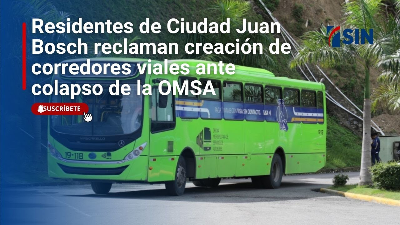 Residentes de Ciudad Juan Bosch reclaman creación de corredores viales ante colapso de la OMSA