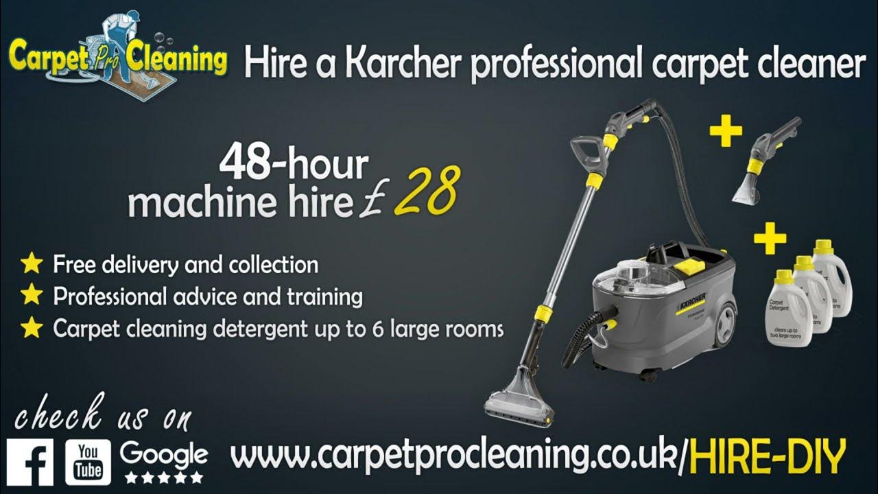 Hire a Karcher professional carpet cleaner YouTube