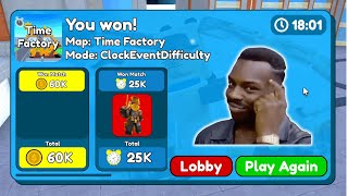 🔥 Best Farm Clock in Time Factory ! | Skibidi Toilet Tower Defense Roblox