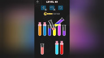 water color 😍 / how to play color sort puzzle game / color puzzle 👑 level 81,82,83,84