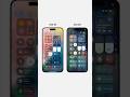 iOS 18 vs iOS 26: Control Center. #ios26 #iphone #apple