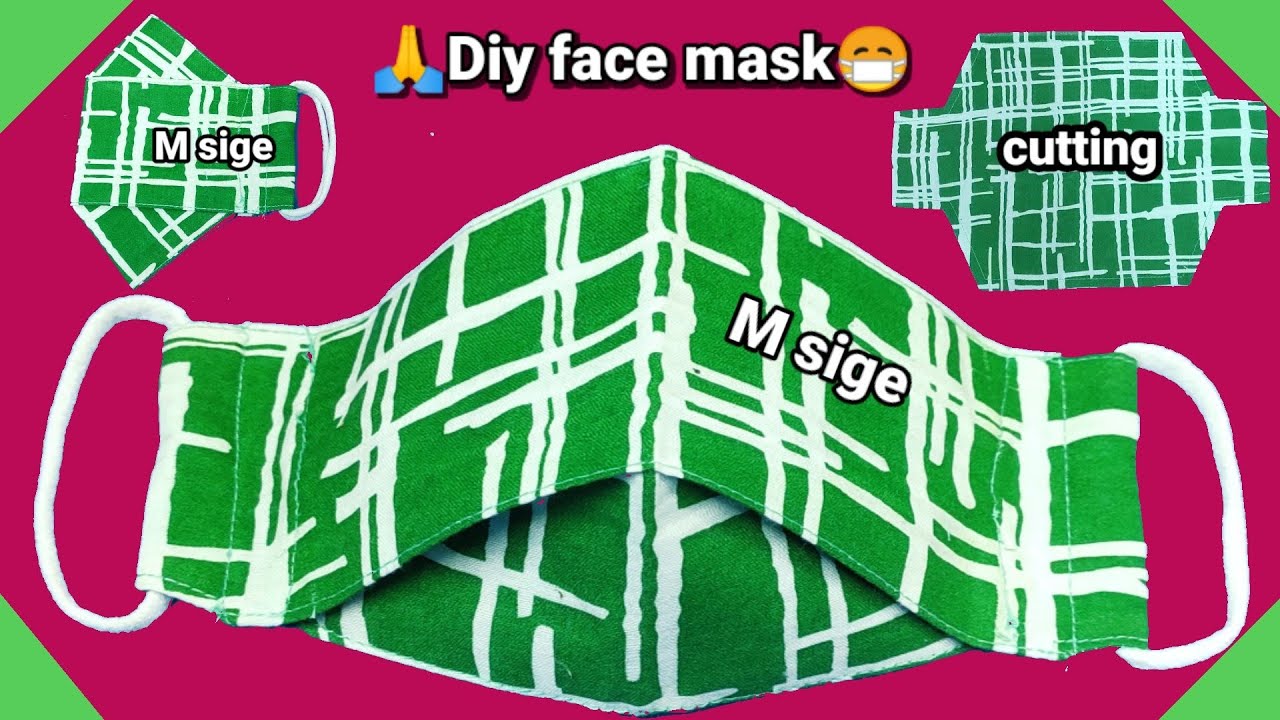 mask banane ka tarika/very Easy new style mask. face mask sewing