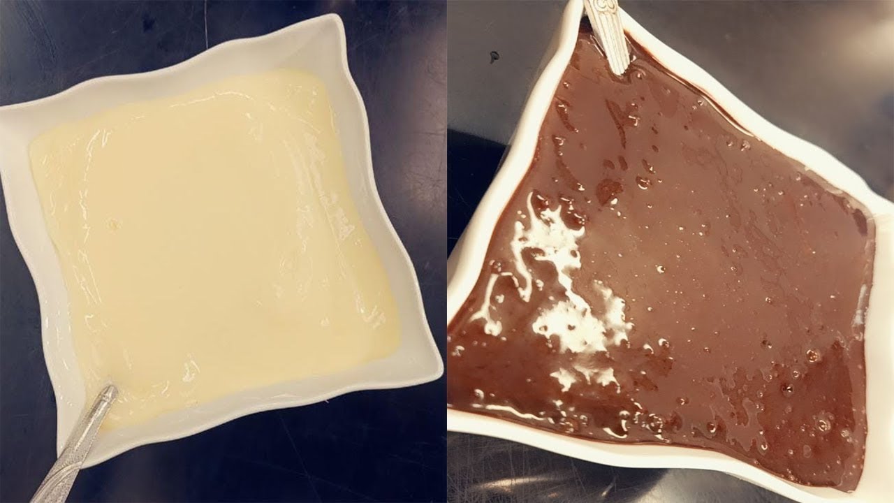 طريقة عمل الشوكولاتة الغامقة - الشوكولاتة البيضاء | البلدي يوكل مع الشيف نونا