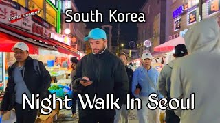 Night Walk Seoul Ansan Market South Korea 2025