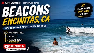 Beacons Is Firing! 🌊 | Epic Surf in Encinitas