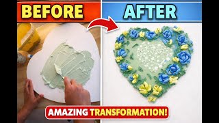Unlock the Beauty of Vintage Flower Sculptures & Art! | step by step for beginners | 🌼