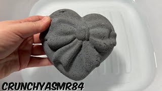 Dark Gray Hearts, Roses & Stars Water Crush | Oddly Satisfying | ASMR
