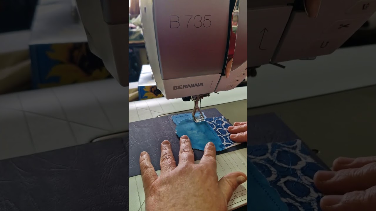 Denim Needle and Paper with Bernina 735