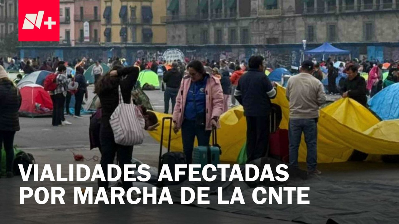 Ruta de la marcha de maestros de la CNTE hoy en CDMX - Despierta - YouTube
