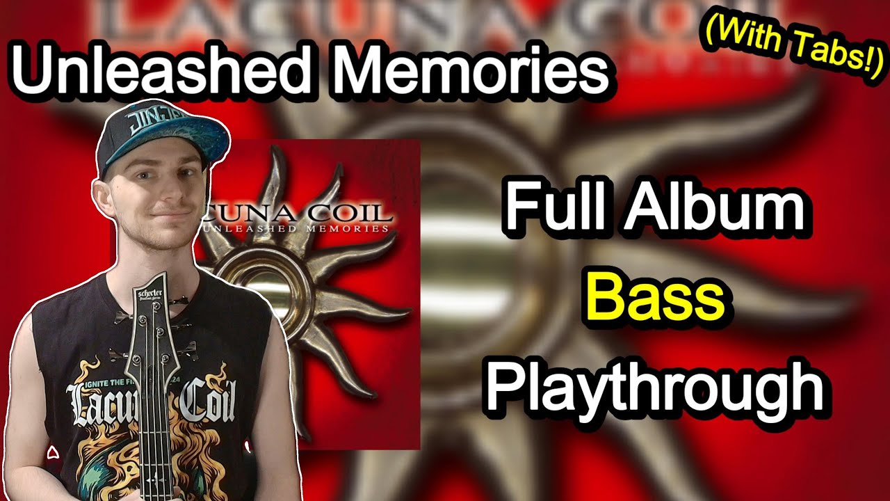 Lacuna Coil - Unleashed Memories - Full Album Bass Cover (With Tabs!)