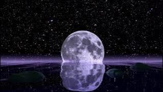 Motion Graphics Full Moon Animated Background Video