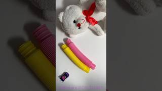 Stretching Pop Tubes… then reversing time! 🤯✨ #poptubesound #satisfying #poptubes #funny #relax