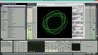 Ableton Live Ambient Drone with Prettyscope visualization