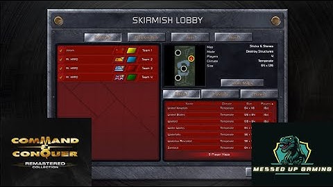 Command and Conquer Red Alert Remastered Skirmish Gameplay USSR– MAP: Sticks and Stones 2