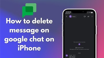 How to delete message on google chat on iPhone 2024