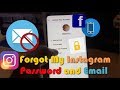 Forgot my Instagram Password and Email
