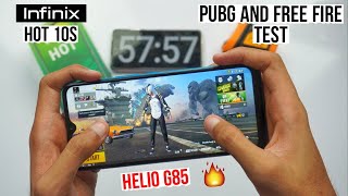 Infinix Hot 10s Pubg and Free Fire Test, Heating and Battery Test | At Just 10,000Rs 