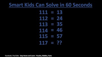 Tricky Math Question - Smart Kids Can Solve in 60 Seconds
