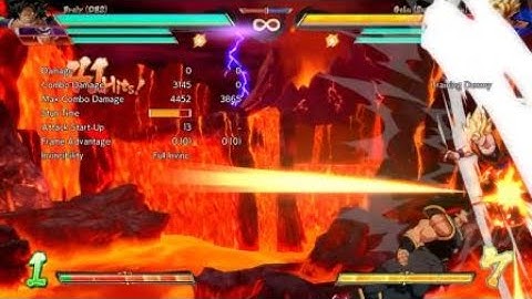 DRAGON BALL FighterZ DBS Broly DR to float combo 2