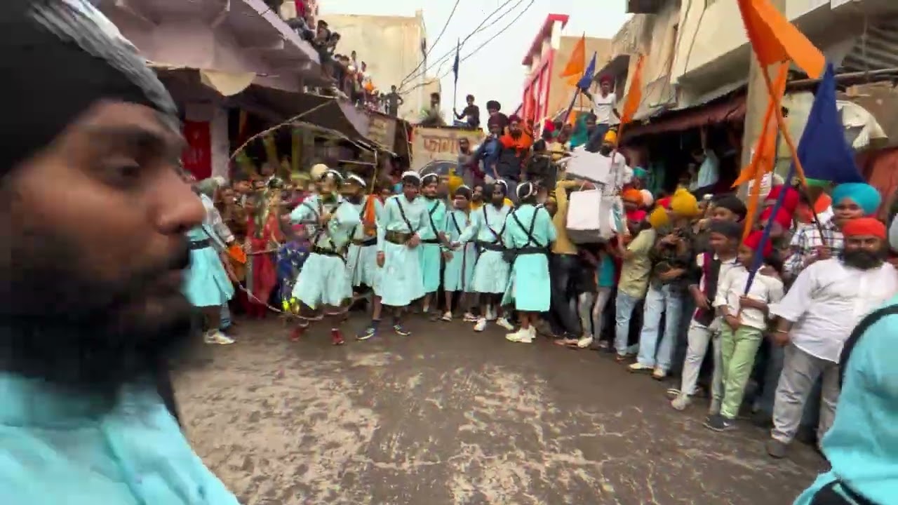 Chakar stant in nagar kirtan govindgarh 