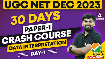 Data Interpretation For UGC NET 2023 | UGC NET Paper 1 Preparation By Rajat Sir