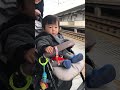 初めての電車を見た1歳児の反応