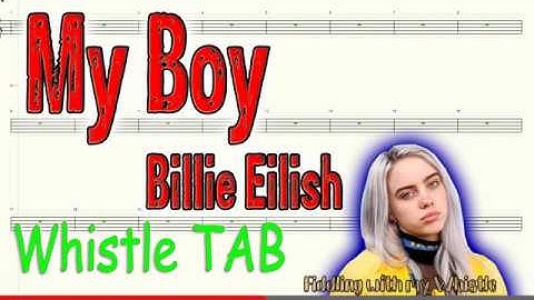 My Boy - Billie Eilish - Tin Whistle - Play Along Tab Tutorial