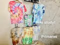 簡単 時短 Primaras自由研究【タイダイ染め】DIYで世界に1つ.オリジナルtシャツ！