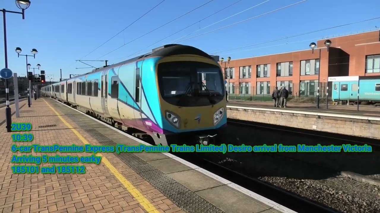 Trains at York Station on Saturday 14/02/26 in Full 4K Ultra HD! featuring 34067, 47812 and 57012