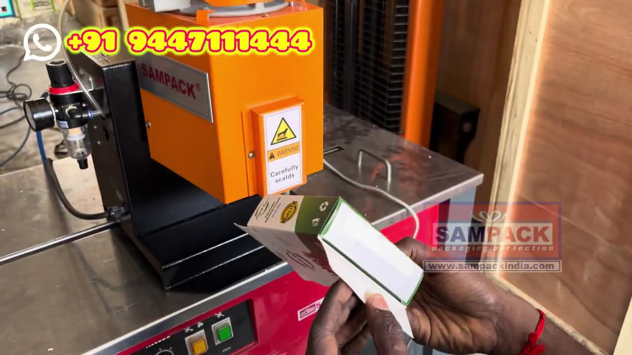 Masala Box Packing Machine | Mini Mono Carton Box Packing & Gluing Machine | Low Price Coimbatore