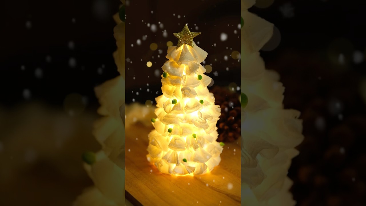 DIY Tissue Paper Christmas Tree🎄❤️Subscribe if you like video❤️ 